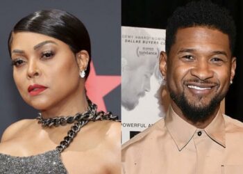 Twitter, Instagram, video, stage, show, Las Vegas, Usher, singer, Taraji P. Henson, actress, birthday