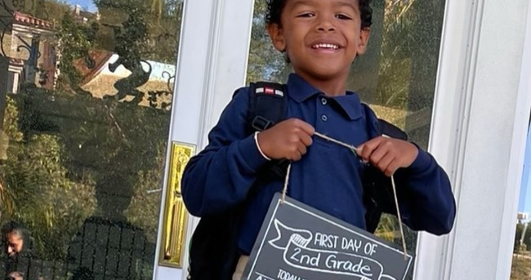 gneius, boy, second grade, Brittany Bell, Nick Cannon, Golden, son, first grade