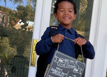 gneius, boy, second grade, Brittany Bell, Nick Cannon, Golden, son, first grade