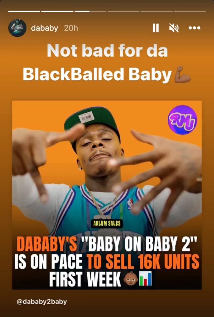 DaBaby Instagram post