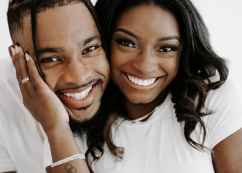 Olympic gold medalist Simone Biles and fiancé Jonathan Owens recently shared engagement photos ahead of their 2023 wedding.