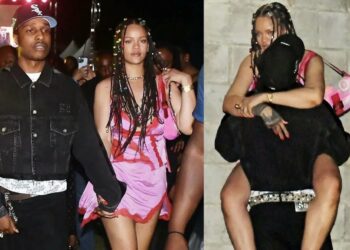 post, photo, couple, PDA, Bennie Man, DJ, A$AP Rocky, rapper, Rihanna, singer, Fenty
