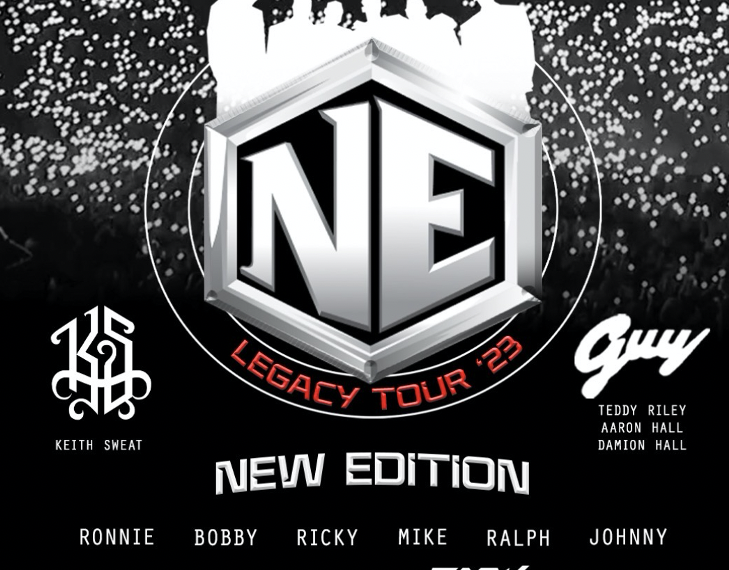 legendary R&B group New Edition 2023 tour fellow R&B acts Tank Keith Sweat Guy
