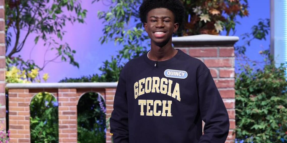 Georgia Tech sophomore Quincy Howard long-running game show Wheel Of Fortune $35,750 Mini Cooper