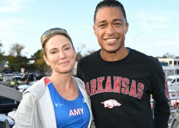 GMA hosts T.J. Holmes Amy Robach cozy NYC amid secret romance rumors