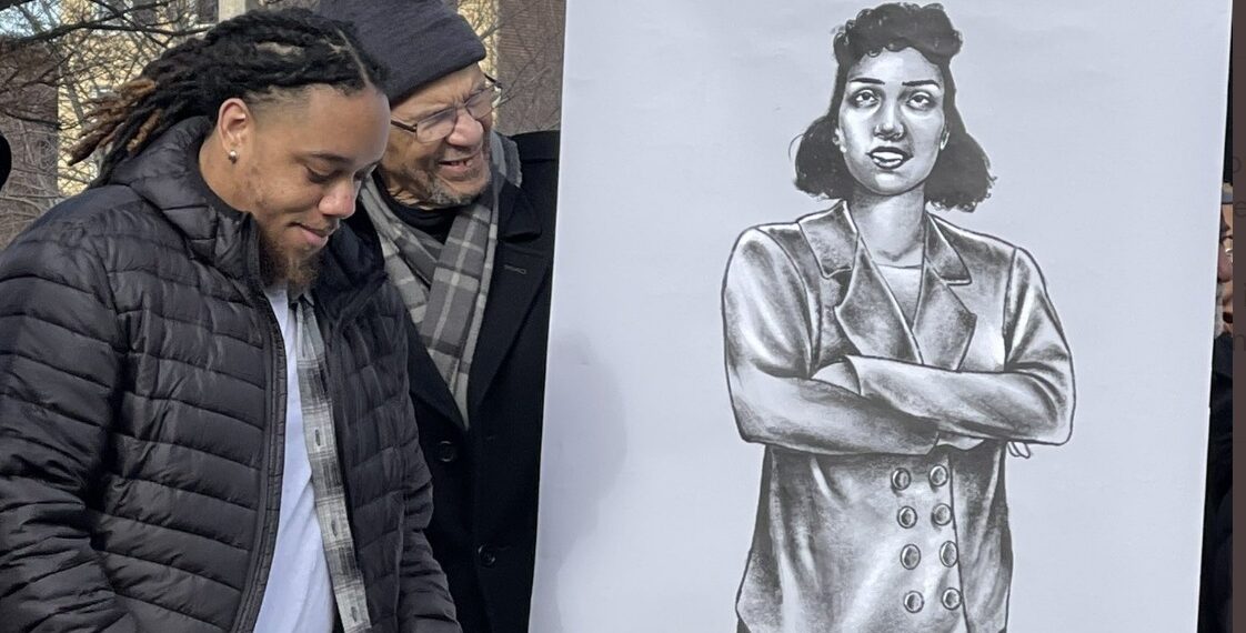 ceremony, cells, Bryce Cobbs, drawing, family, artist, statue, Robert E. Lee, Henrietta Lacks