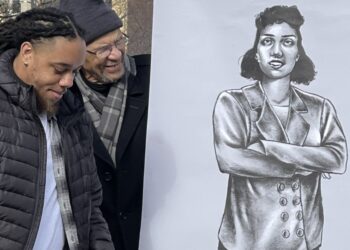 ceremony, cells, Bryce Cobbs, drawing, family, artist, statue, Robert E. Lee, Henrietta Lacks