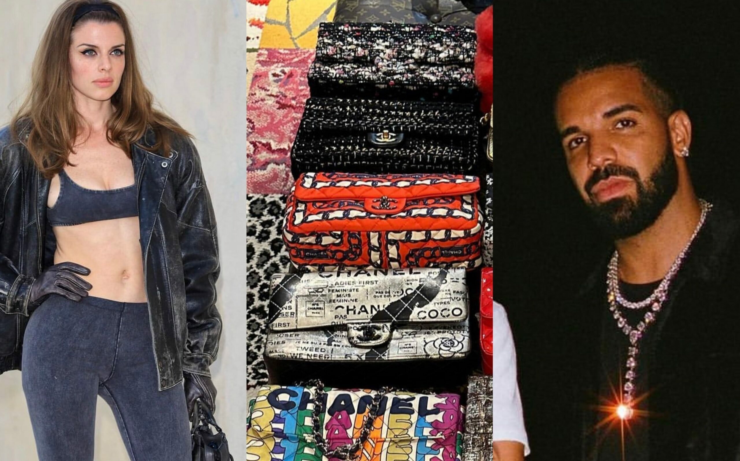 Drake Gifts Julia Fox CHANEL BAGS & HERMÈS BIRKINS on Secret Date Night