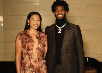 relationship, actress, football, quarterback, premiere, Missing, Shedeur Sanders, Storm Reid