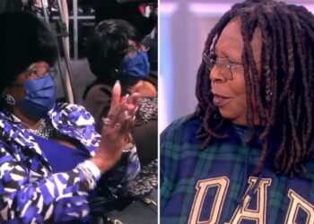 heckler, co-host, Sunny Hostin, Old Broad, The View, audience member, Whoopi Goldberg