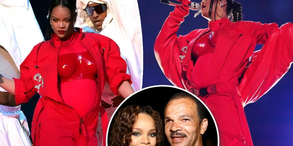 Super Bowl, baby, pregnancy, show, daughter, father, Rihanna, singer, Ronald Fenty