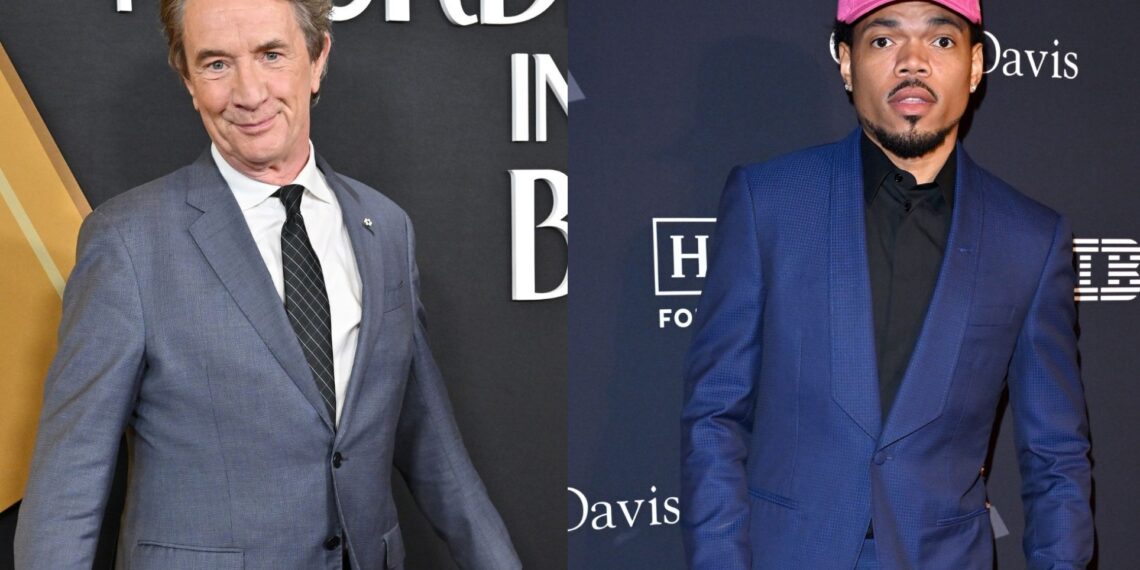actor, rapper, daughter, Kensli, plane, seat, Martin Short, Chance the Rapper