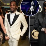 Without You, Grammys, Cardi B, wife, Offset, backstage, Takeoff, Migos, rapper, Quavo