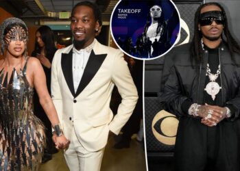 Without You, Grammys, Cardi B, wife, Offset, backstage, Takeoff, Migos, rapper, Quavo
