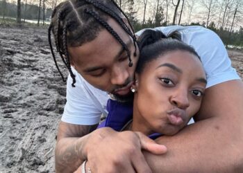 Instagram, photos, home, announcement, Texas, Houston, Jonathan Owens, Simone Biles