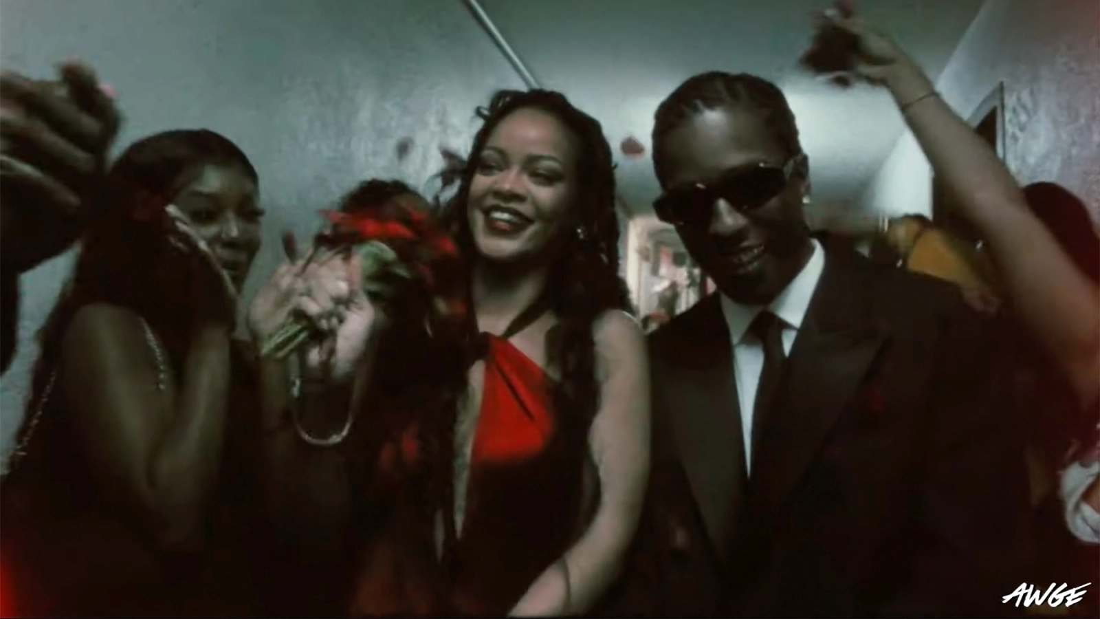 Rihanna, Rocky, club, fight