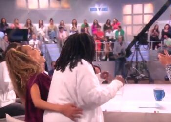 The View, co-hosts, bachelorette, party, bachelor, lap dance, Sunny Hostin, Whoopi Goldberg