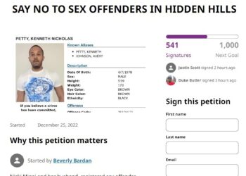 Nicki Minaj Kenneth Petty Hidden Hills Los Angeles sex offender rape