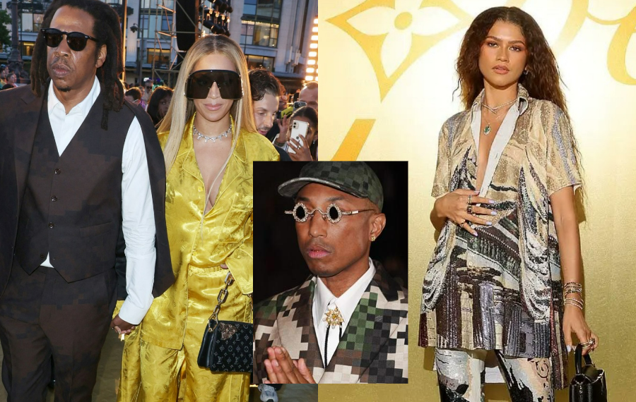 Zendaya, Jay-Z, Louis Vuitton, Speedy bags, fashion show, Paris, men's creative director, Beyoncé, Pharrell Williams