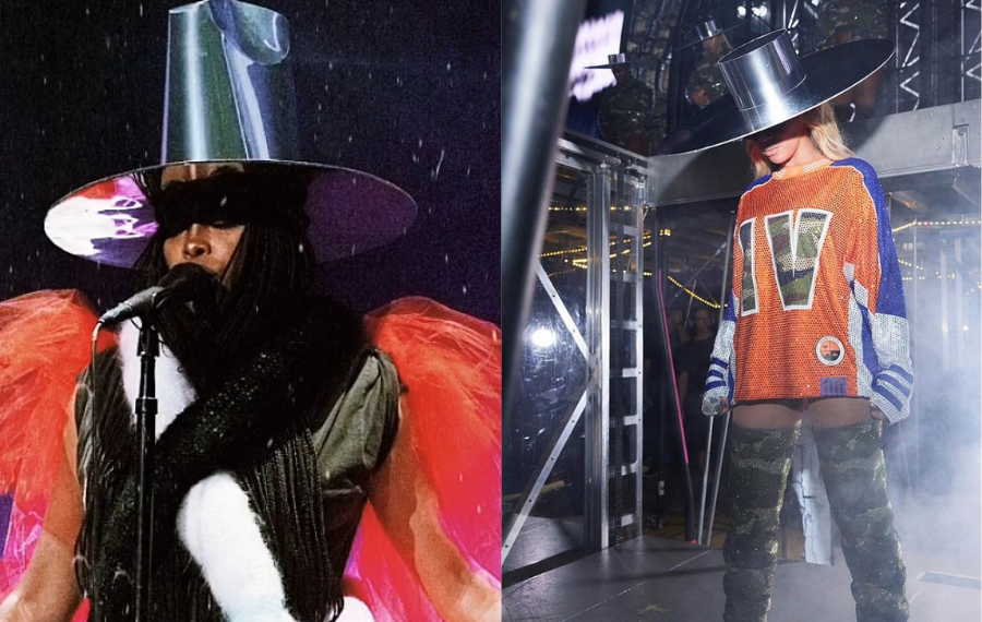 UnfollowMe tour, Instagram, Renaissance, tour, chrome mirror, hat, Beyoncé, singer, Erykah Badu