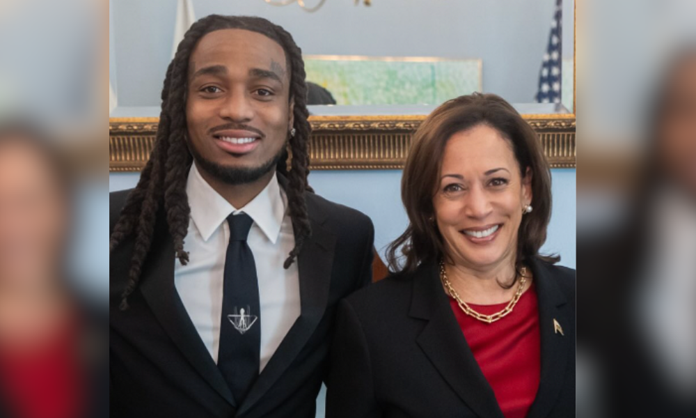 Harris, Kamala, Quavo, Migos, gun, reform, nephew, family